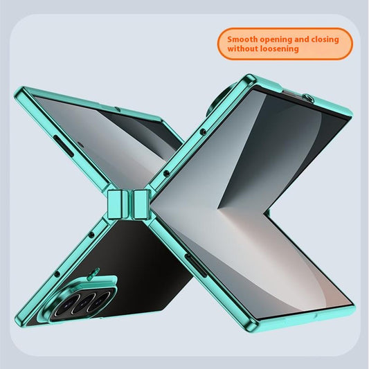 Galaxy Z Fold7 5G – Transparente Handyhülle aus Kunststoff, mit Scharnierschutz