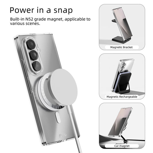 Galaxy Z Fold7 5G – Magnetische transparente Handyhülle aus PC