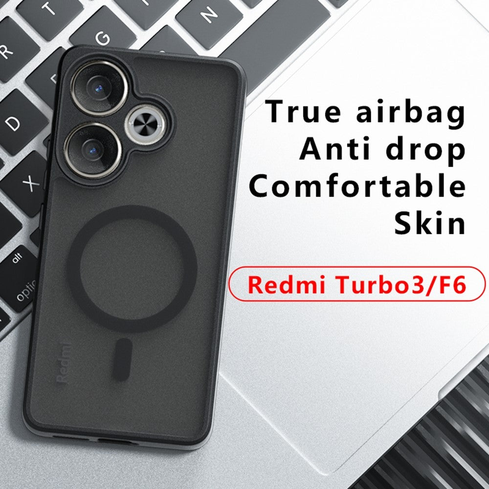 Magnetic Case for Xiaomi Poco F6 5G / Turbo 3 5G Matte Skin Touch Phone Cover