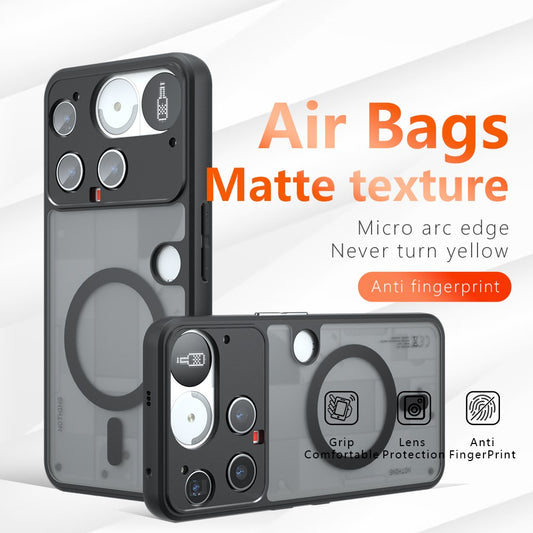 For Nothing Phone (3) 5G Magnetic Case TPU + PC Matte Skin Touch Phone Cover