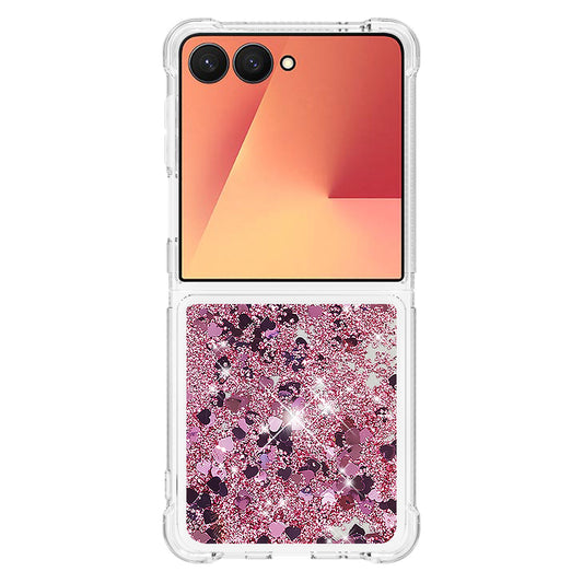 Galaxy Z Flip7 5G Glitzer-Hülle – Stoßfest & mit Treibsand