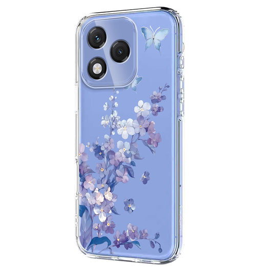 Honor 400 Lite 5G Handyhülle – Schmetterlings-Blumenmuster-Druck TPU