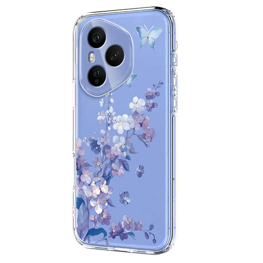 Honor 400 Pro 5G (Global) Handyhülle – Schmetterlings-Blumenmuster-Druck TPU
