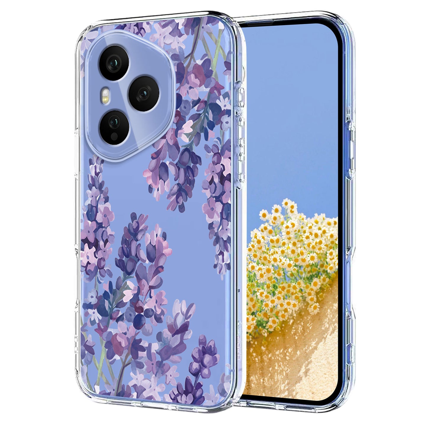 For Honor 400 Pro 5G (Global) Case Butterfly Floral Pattern Printing TPU Phone Back Cover