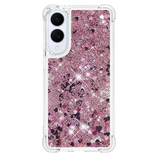 Galaxy S25 Edge Glitzer-Hülle – Stoßfeste Handyrückseite