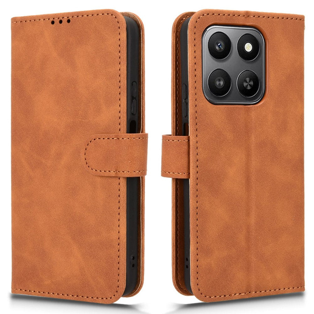 For Honor 400 Smart 5G / 4G / X7d 4G Leather Case Skin Feel Anti Drop Wallet Flip Phone Cover