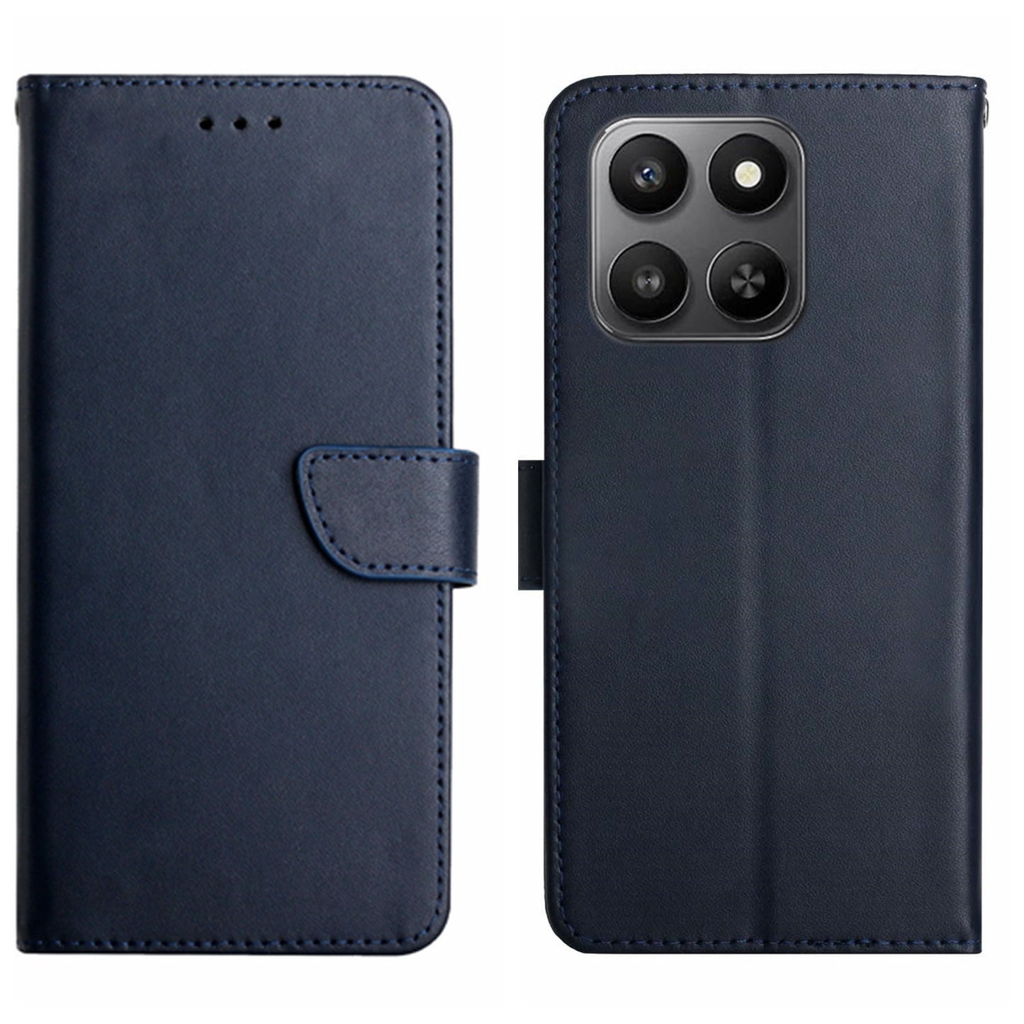 For Honor 400 Smart 5G / 4G / X7d 4G Case Genuine Cow Leather Phone Cover Nappa Texture