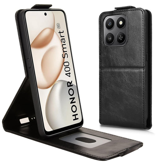 For Honor 400 Smart 5G / 4G / X7d 4G Stand Case Magnetic Clasp Vertical Flip Leather Phone Cover with Card Holder
