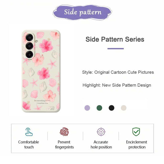 Galaxy A17 5G/4G Blumenhülle – Zartes Pfirsichblüten-Design