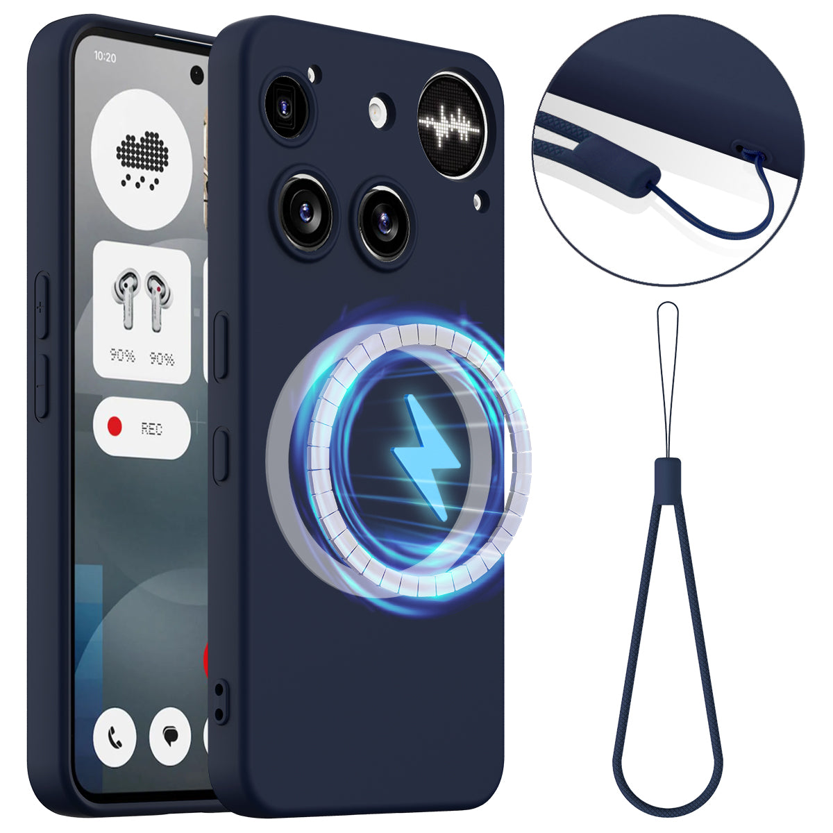 Nothing Phone (3) 5G Magnetische Handyhülle – Schutzhülle aus stoßfestem Flüssigsilikon