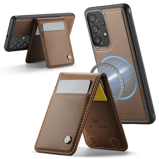 Galaxy A33 5G Leder-Hülle mit Kartenfach & RFID-Schutz – MagSafe kompatibel