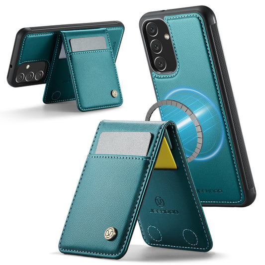 Galaxy A14 4G/5G / M44 5G Leder-Hülle mit Kartenfach & RFID-Schutz – MagSafe kompatibel