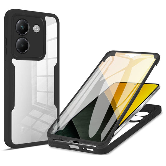 Xiaomi Poco M7 Pro 5G Handyhülle – Gehäuse aus Acryl + transparenter TPU- mit PET-Bildschirmfolie