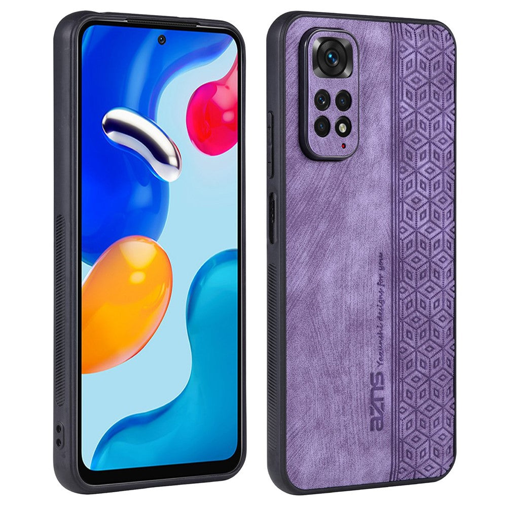 AZNS For Xiaomi Redmi Note 11 4G (Qualcomm) / Note 11S 4G Imprinted Pattern Phone Case Anti-drop PU Leather + TPU Cover