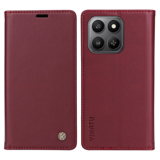 YIKATU For Honor 400 Smart 5G / 4G / X7d 4G Phone Cases Magnetic Closure PU Leather Mobile Cover