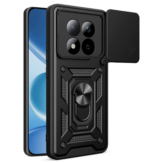 Xiaomi Redmi Note 15 Pro 5G (Global) Handyhülle – Gehäuse mit verschiebbarem Kameradeckel aus PC + TPU-Kickstand