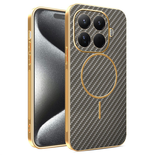 Xiaomi 15T Pro Handyhülle – aus strukturiertem, galvanisiertem TPU mit Kohlefaser-Rückseite