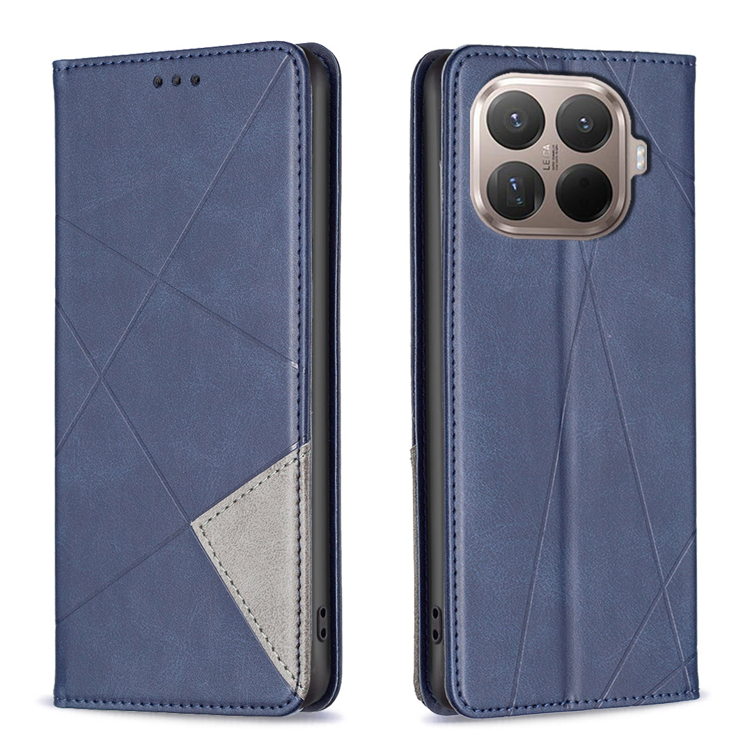 For Xiaomi 15T Pro Case Card Slots Geometry Imprint Leather Phone Cover