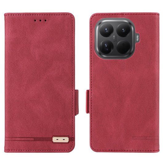 Xiaomi 15T Pro Wallet-Handyhülle – Leder Flip mit Hardware-Dekor