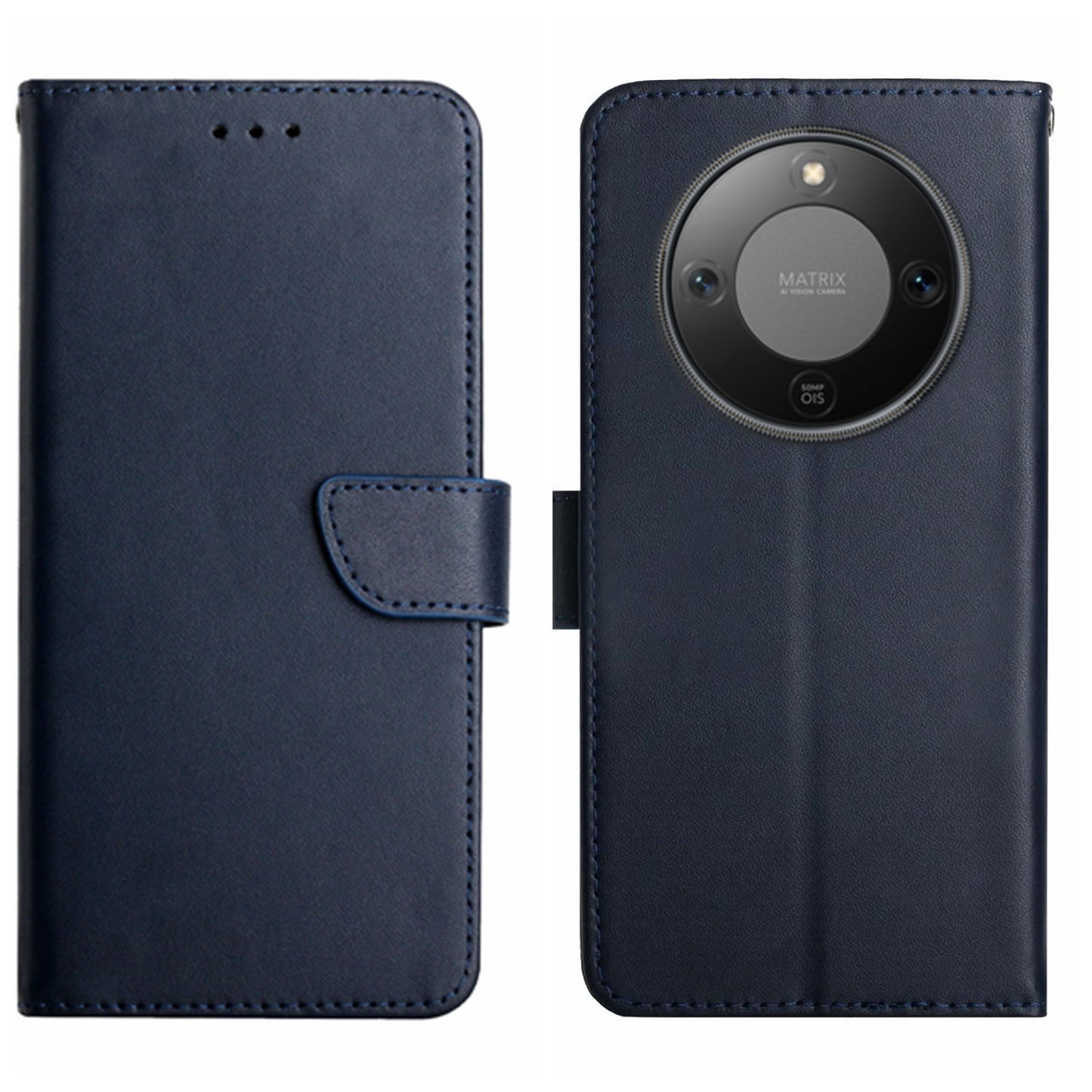 For Honor Magic8 Lite 5G / X9d 5G / X70 5G Case Genuine Cow Leather Phone Cover Nappa Texture