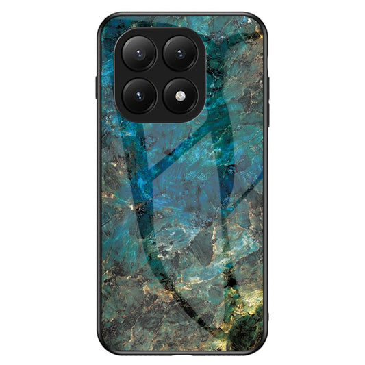 Xiaomi 15T Handyhülle – Gehäuse Marmormuster aus gehärtetem Glas + PC + TPU