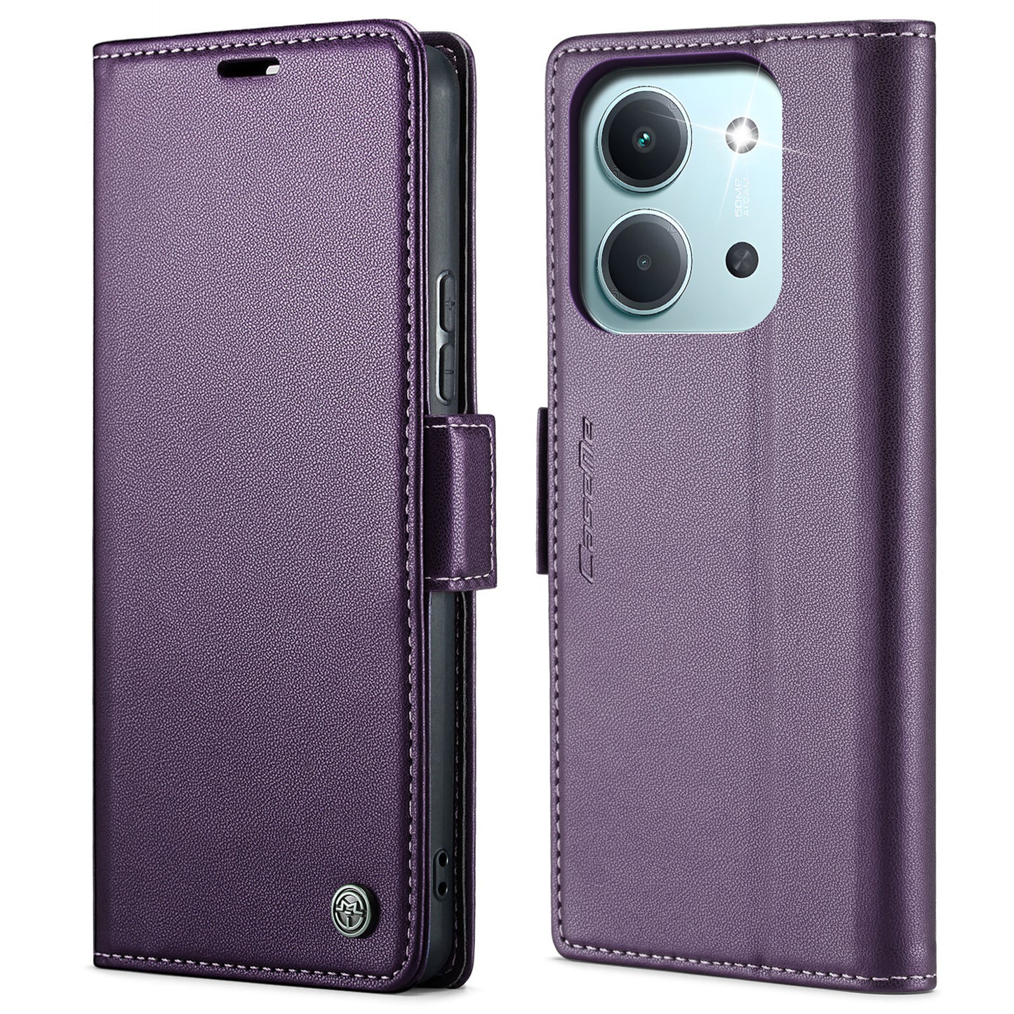 CASEME For Xiaomi Redmi 15C 5G (EU) (173mm) / Xiaomi Redmi 15C 4G (EU) (173mm) Case 023 Series RFID Blocking Glossy Stand Phone Cover