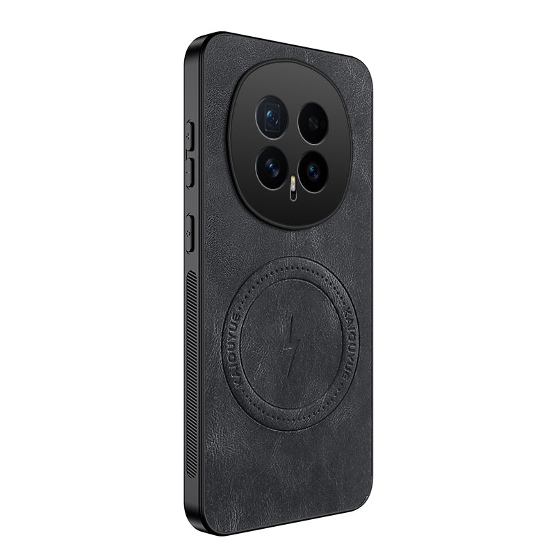 WANLONFENG For Honor Magic8 5G Magnetic Case SD1 Series Nappa Texture PC TPU Phone Cover