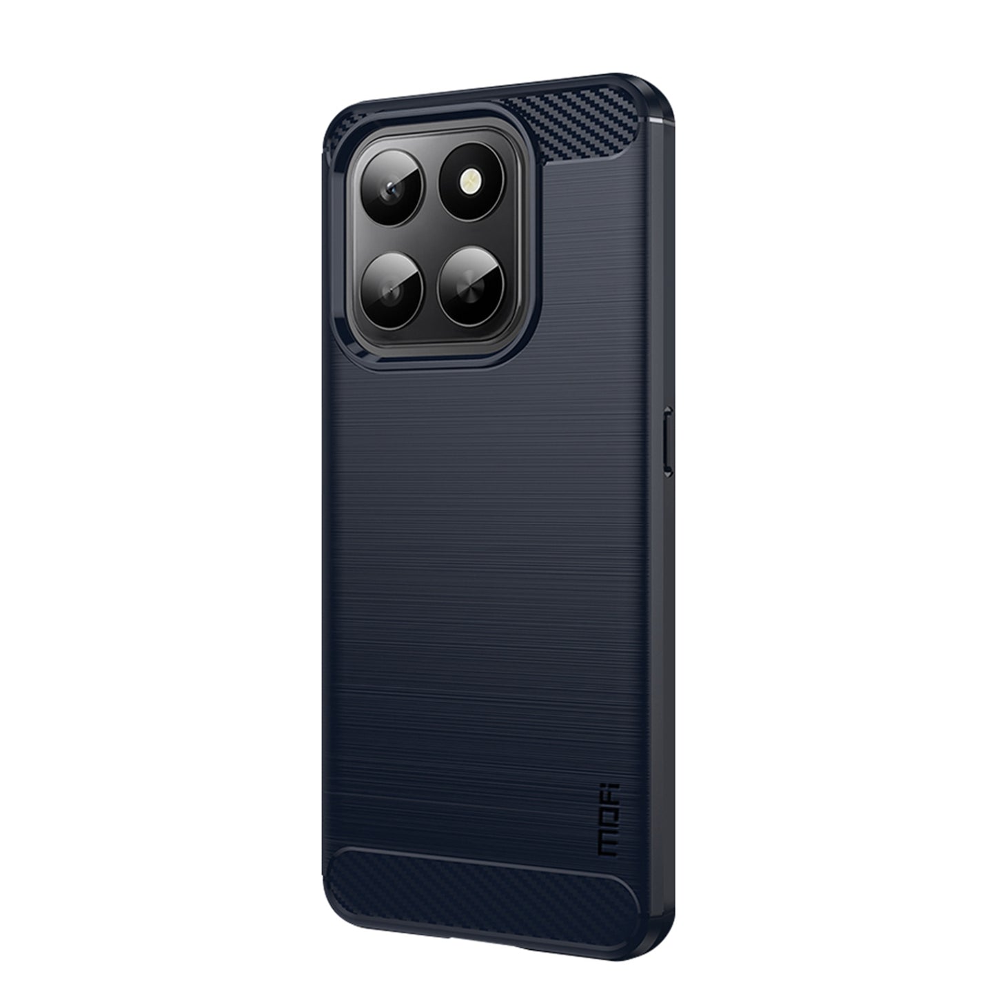 MOFI For Honor 400 Smart 5G Back Cover Brushed Texture Carbon Fiber Soft TPU Case
