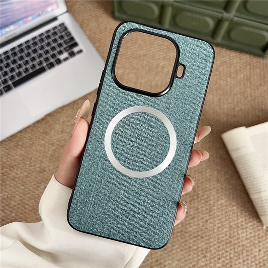 Xiaomi 15T Pro Handyhülle – Magnetische , sturzsicheres TPU + Stoffrückseite