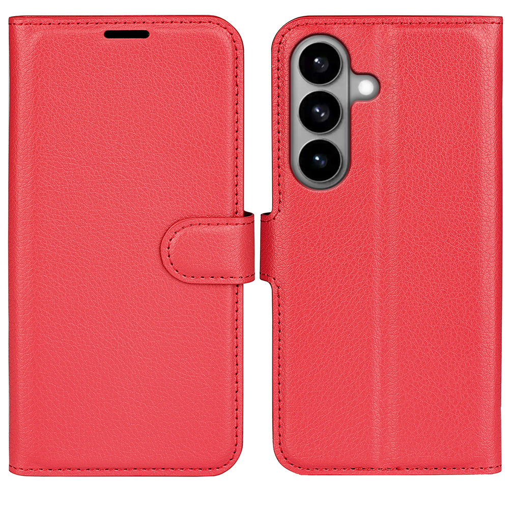 For Samsung Galaxy S26 Case Litchi Texture Shockproof Leather Wallet Phone Cover