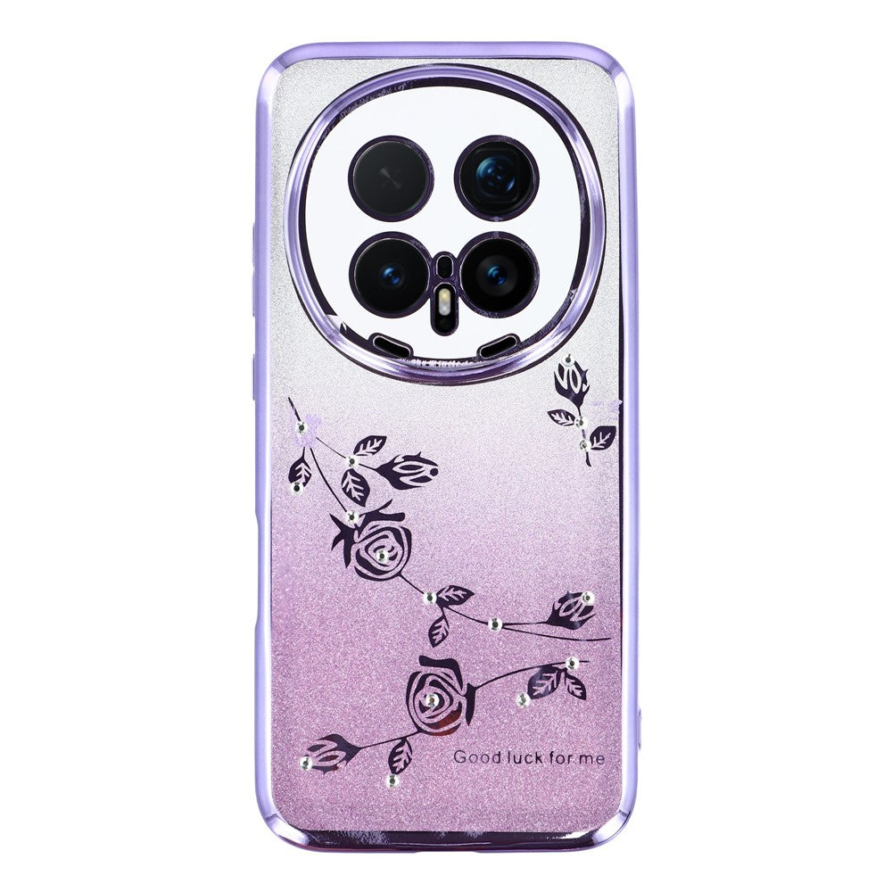 KADEM For Honor Magic8 Pro 5G Case Flower TPU Flexible Gradient Phone Cover
