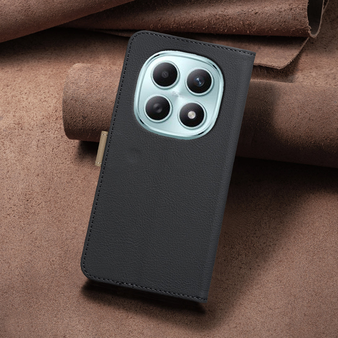 BINFEN COLOR For Xiaomi Poco M8 Pro 5G / Redmi Note 15 Pro+ 5G (Global) Leather Case BF36 Floral Pattern Phone Cover RFID Blocking Wallet Stand