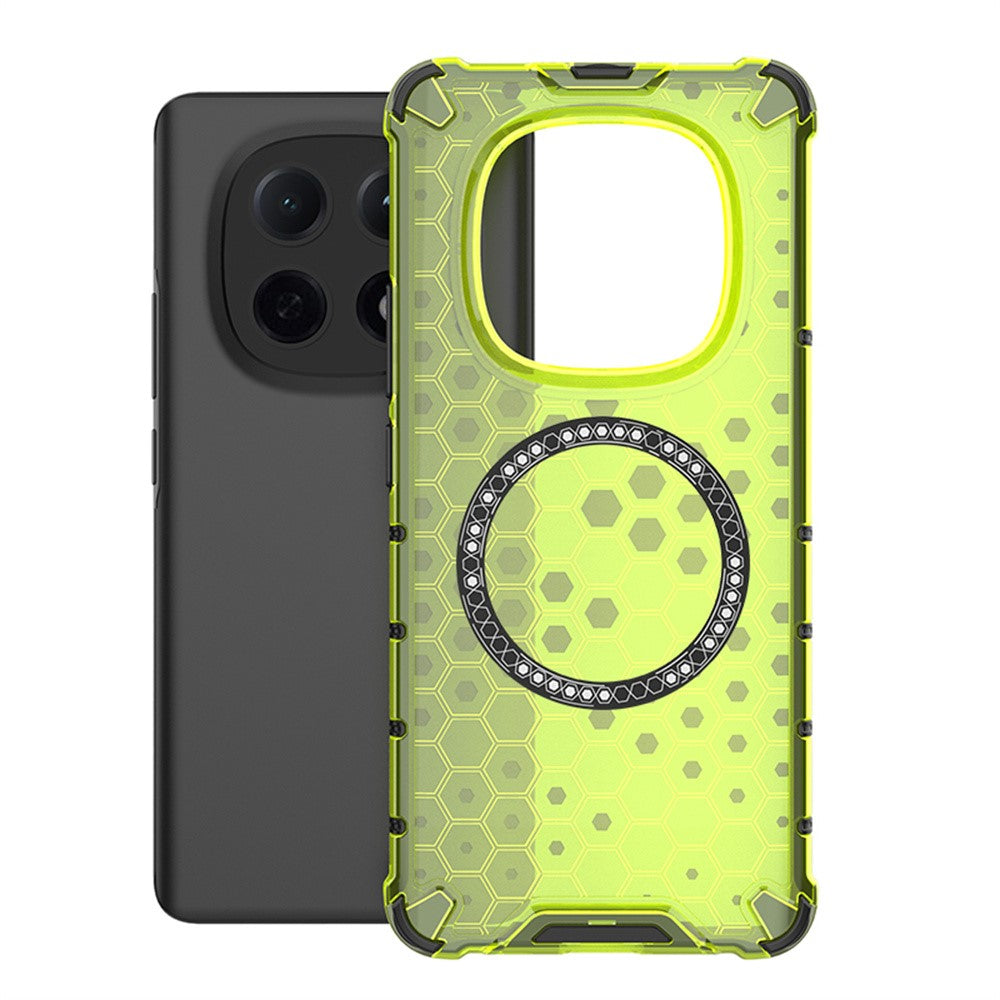 For Xiaomi Poco M8 5G / Redmi Note 15 5G (Global) Magnetic Case Honeycomb Design TPU + PC Phone Cover