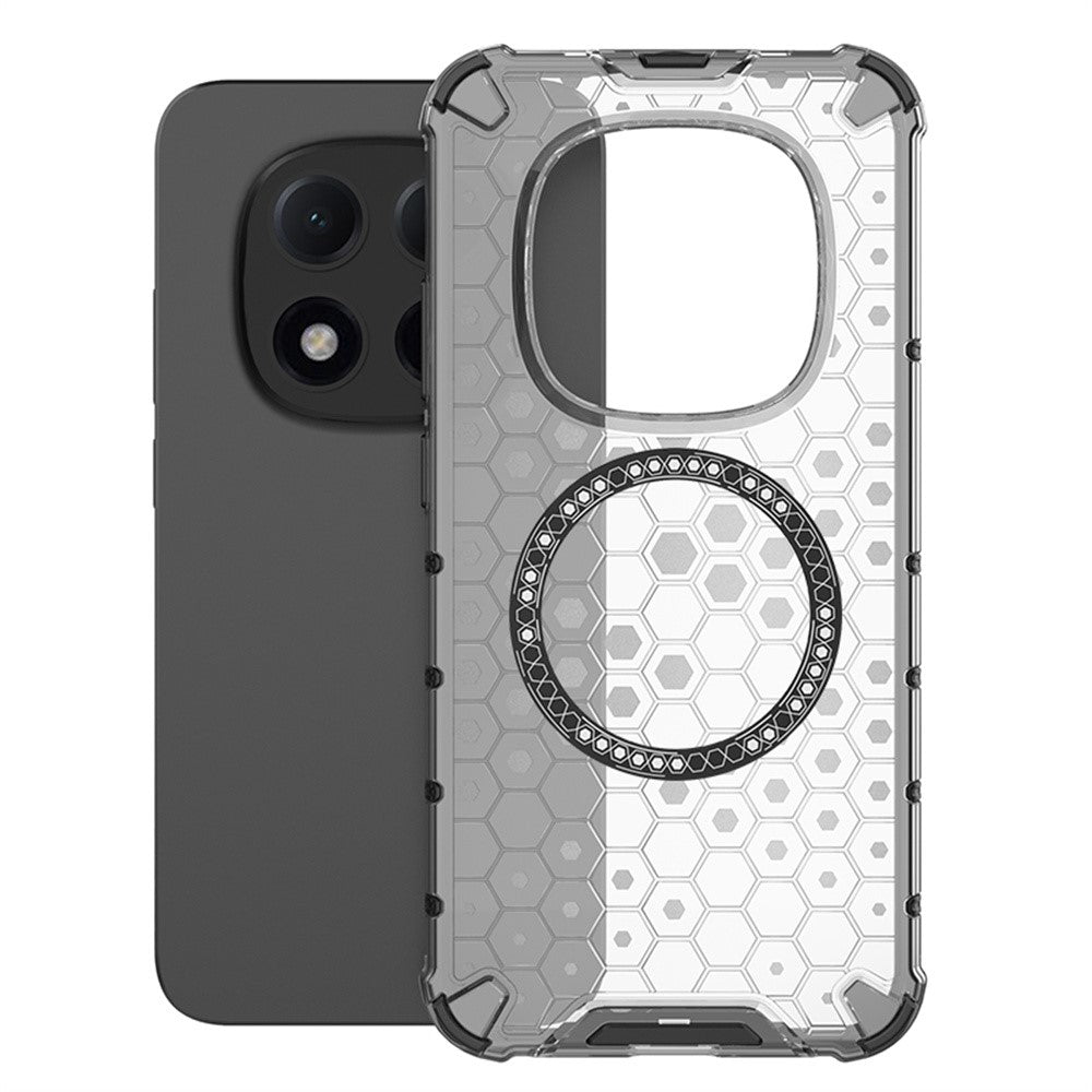 For Xiaomi Redmi Note 15 Pro 5G (Global) Magnetic Case Honeycomb Design TPU + PC Phone Cover