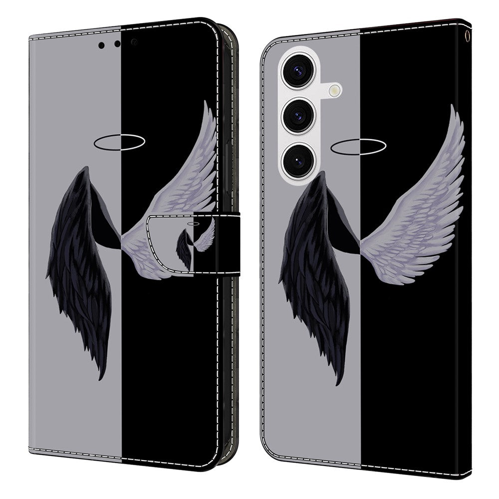 For Samsung Galaxy S26 Case Magnetic Clasp 3D Pattern Leather Wallet Phone Cover