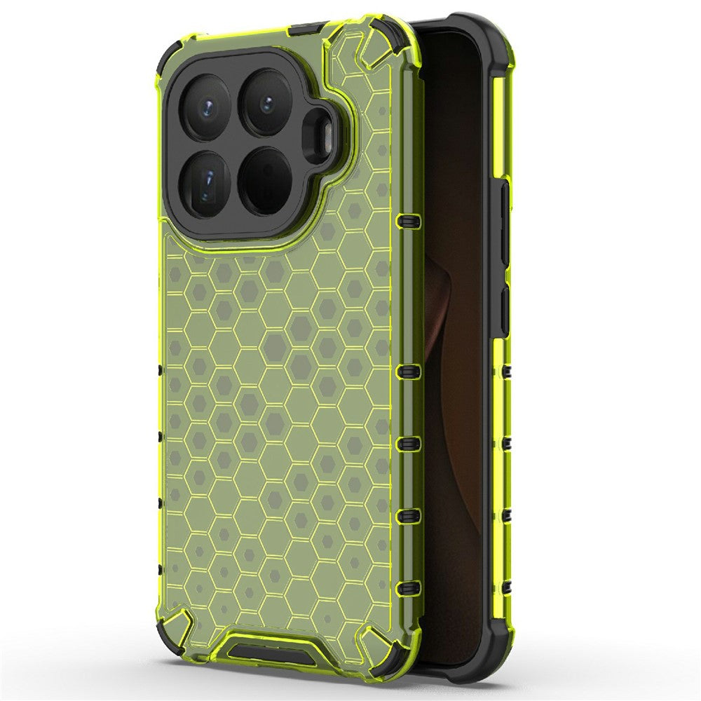 For Xiaomi 15T Pro Case PC + TPU Phone Cover Honeycomb Shape