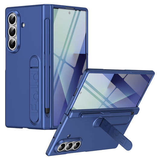Galaxy Z Fold7 5G – Handyhülle aus Metall, Kunststoff und gehärtetem Glas, mit Ständer, mit Displayschutz, mit Stifthalter