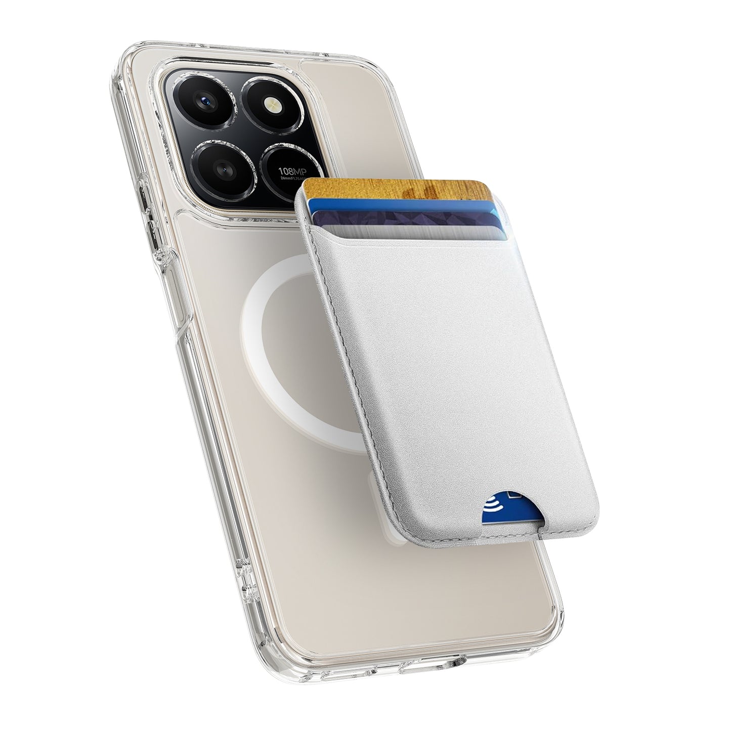 Honor 400 Smart 5G / Honor X7d 4G / Honor X7d 5G / Honor 400 Smart 4G Transparente Handyhülle – Magnetisch, aus TPU + Acryl-Rückseite