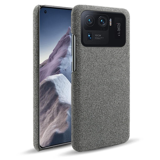 For Xiaomi Mi 11 Ultra Phone Case Cloth Texture Anti-Scratch Protective PC Back Cover