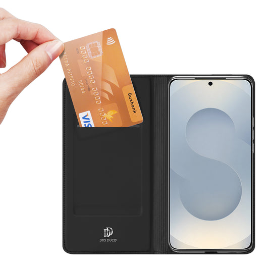 Galaxy S26 Handyhülle – DUX DUCIS Skin Pro Series Lederständerabdeckung Kartenhalter
