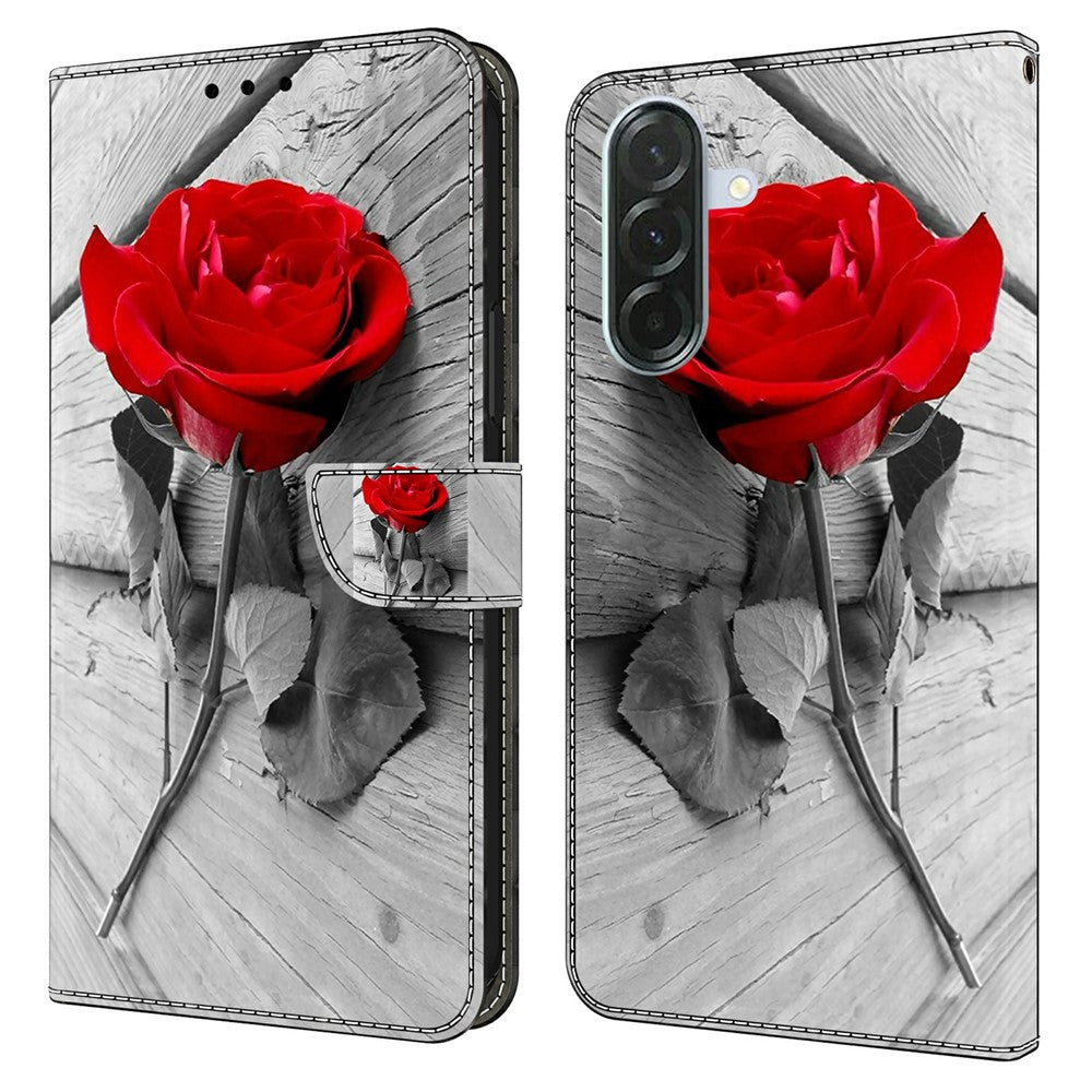For Samsung Galaxy A37 5G Case Magnetic Clasp 3D Pattern Leather Wallet Phone Cover
