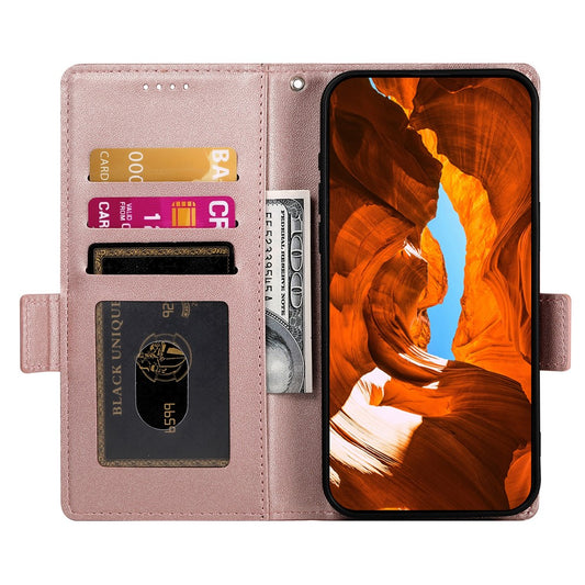 Galaxy S26+ Handyhülle – Standhülle aus PU-Leder, Brieftaschen