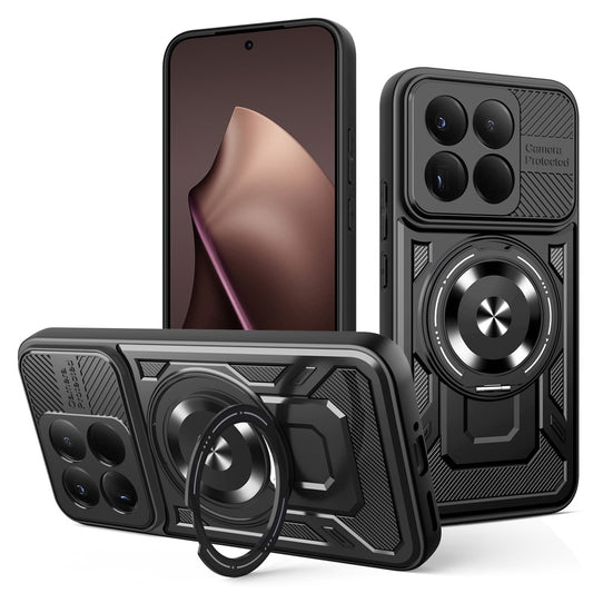 Xiaomi 15T Handyhülle – Magnetische , drehbarer Ständer, TPU + PC