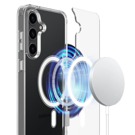Galaxy S26+ Handyhülle – Transparente magnetische aus TPU und Rückseite aus Acryl