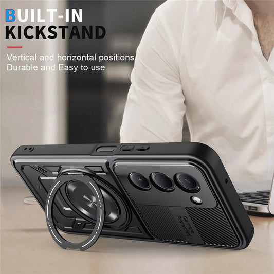 Xiaomi Redmi 15 4G (EU) (171mm) / Xiaomi Redmi 15 5G (EU) (171mm) Handyhülle – 15 4G (EU) (171 mm) Magnetisches Gehäuse, drehbarer Ständer, TPU + PC