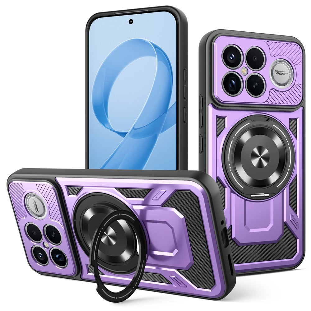 For Xiaomi Poco F8 Ultra / Redmi K90 Pro Max 5G Magnetic Case Rotating Kickstand TPU + PC Phone Cover