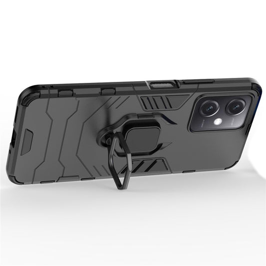 Xiaomi Redmi Note 12 5G (China) / Xiaomi Redmi Note 12 5G (India) / Xiaomi Poco X5 5G / Xiaomi Redmi Note 12 5G (Global) Handyhülle – (Indien) / (China) / Poco X5 5G Ringhalter-Kickstand- Fallfeste Hart-PC + weiche TPU-Hybridabdeckung
