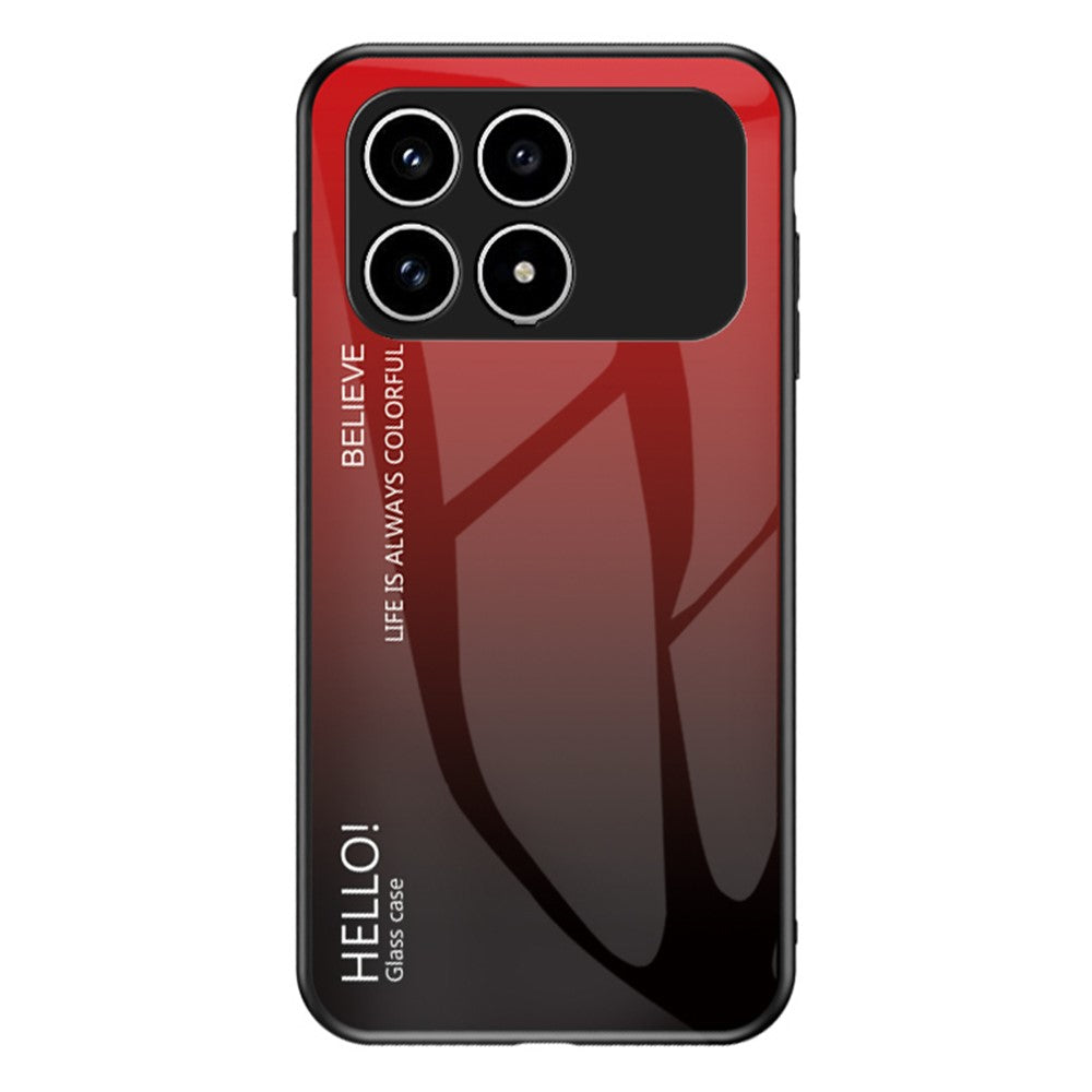 Phone Case For Xiaomi Poco F8 Pro 5G / Redmi K90 5G Anti-Scratch Tempered Glass + PC + TPU Phone Cover