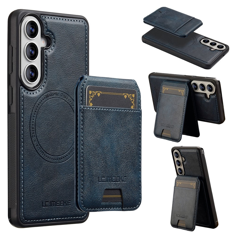 LC.IMEEKE L3 For Samsung Galaxy A57 5G Magnetic Case Detachable Card Holder Leather TPU Mobile Cover