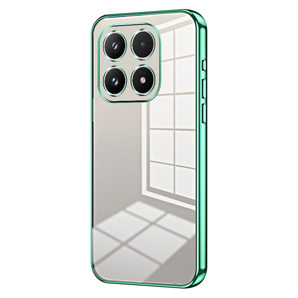 For Xiaomi 17 Case Electroplating Frame Soft TPU Phone Cover